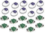 H14G - H14PR Adjustable CTR Ring Green Purple