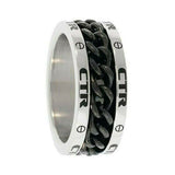 J137 Mormon LDS Unisex CTR Ring Choose Right Stainless Steel Black One Moment In Time