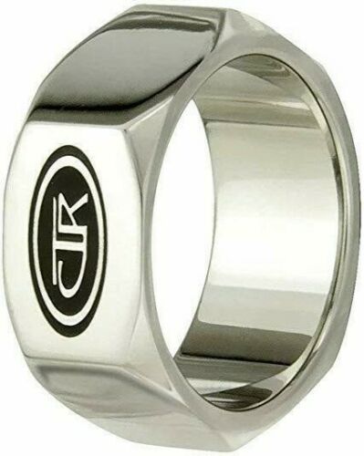 J176 Mormon LDS Unisex CTR Ring Forged Stainless Steel Size 8-13 One Moment  In Time