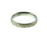 J167 Mormon LDS Unisex CTR Ring Stainless Steel Rose Gold Tone Inlay One Moment In Time