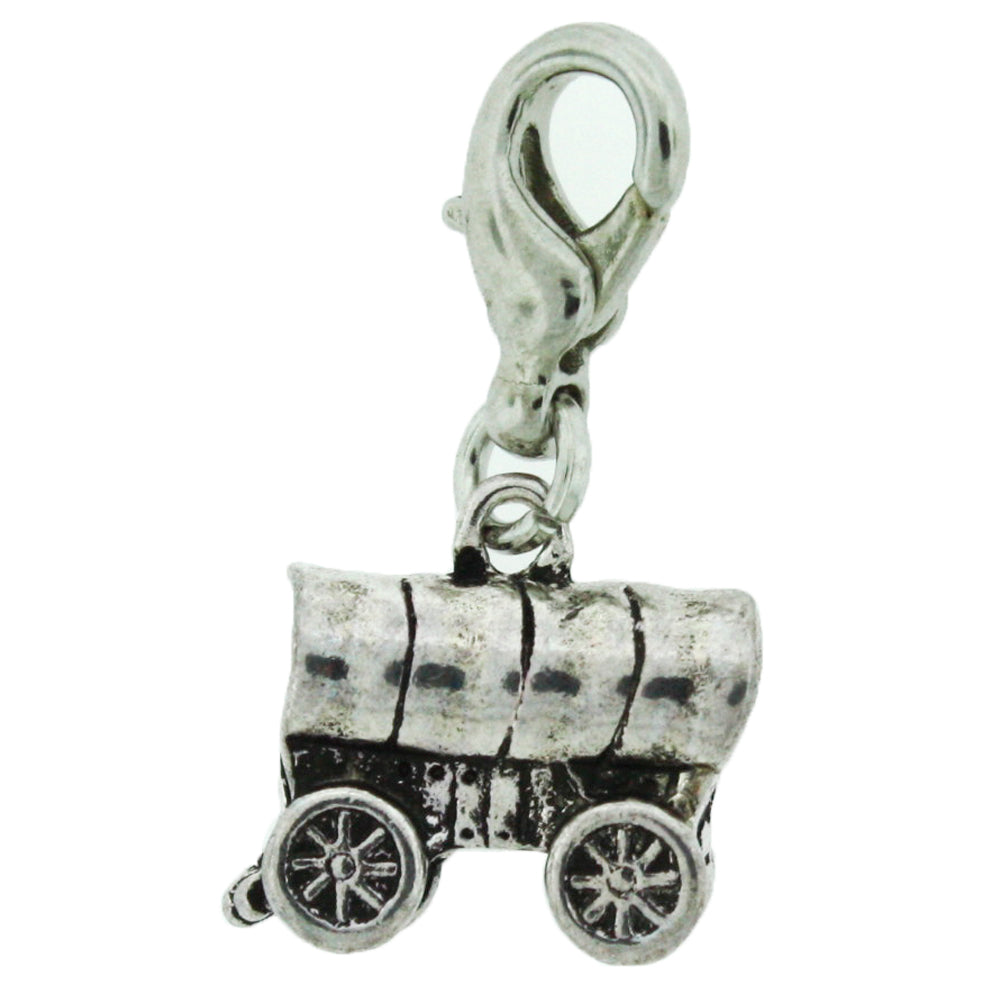 H1 Pioneer Wagon Charm Silver