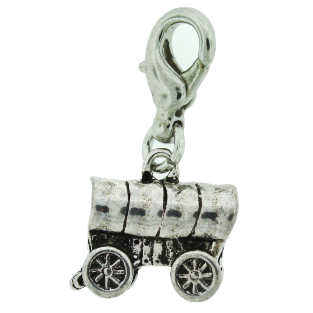 H1 Pioneer Wagon Charm Silver 