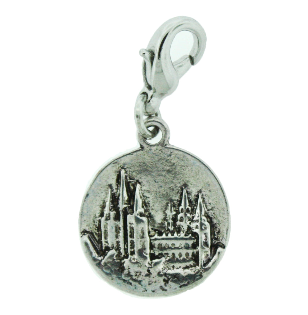 H2 Salt Lake Temple Charm Silver 