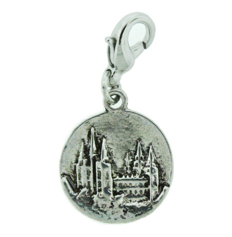 H2 Salt Lake Temple Charm Silver