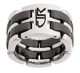 J118 CTR RING Stainless Steel Ceramic Fuzion Link Wide