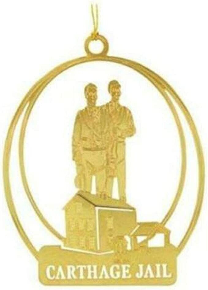 C28 Ornament Carthage Jail 24kt Gold Plate Handmade One Moment in Time Mormon
