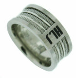 J121S Unisex Ring HLJ Triple Cable Stainless One Moment In Time Mormon CTR LDS