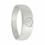 J57W Mormon LDS Unisex CTR Ring Sterling Silver Band White 4- 13 One Moment In Time