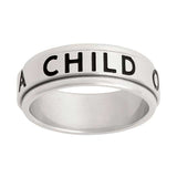 J43 Mormon LDS Unisex CTR RING SPINNER I am a Child of God One Moment in Time