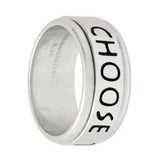J47W Mormon LDS Unisex CTR Ring Spinner Choose Stainless Steel One Moment In Time