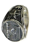 J34S Mormon LDS Unisex CTR Ring Sunstone Stainless Steel Handmade One Moment in Time