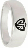 J57a Mormon LDS Unisex CTR Ring Band Plain Alloy Size 5 - 9 One Moment in Time
