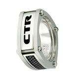 J136 Mormon LDS Unisex CTR Ring Stainless Steel With Black Size 8-13 One Moment In Time