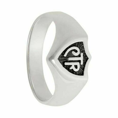 J68a Mormon LDS Unisex CTR Ring Large Zinc Alloy Size 8-12 One Moment in Time