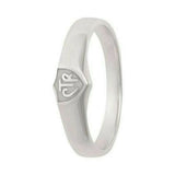 J56W Mormon LDS Unisex CTR Ring Sterling White Silver Stainless One Moment in Time