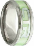 J199 Mormon LDS Unisex CTR Ring Stainless Steel Illuminate Size 8-12 One Moment In Time