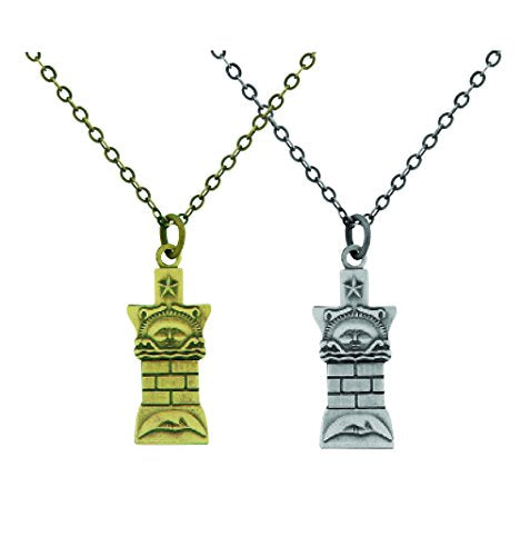 Christus Pendant Necklace - Silver/Gold - LDS Necklace