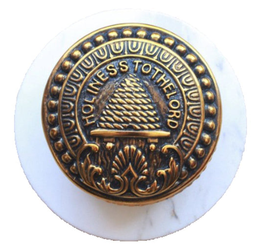 SLC Temple Doorknob Paperweight Marble Bass 