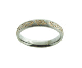 J167 Solstice Stainless Steel w/Rose Gold Tone Inlay CTR Ring