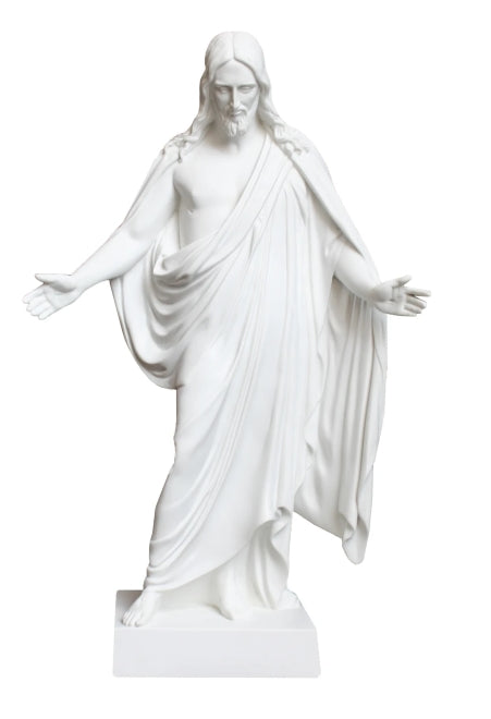 S1E 17" Cultured Marble Christus Statue