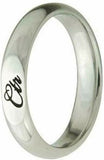 J178 Mormon LDS Unisex CTR RING Remy Stainless Steel Size 4 - 9.5 One Moment in Time