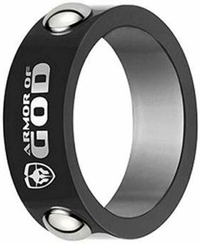 J168 Mormon LDS Unisex CTR Ring Armor God Stainless Steel Size 8-13 One Moment In Time