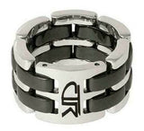 J118 Mormon LDS Unisex CTR Ring Stainless Steel & Ceramic Size 8- 13 One Moment In Time