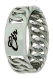 J193 Mormon LDS Unisex CTR Ring Loops Stainless Steel Handmade One Moment In Time