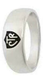 J57 Mormon LDS Unisex CTR Ring Band Plain Alloy Size 5-9 One Moment in Time