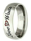 CH3 Mormon LDS Unisex CTR Ring Love Stainless Steel True Size 5 -10 One Moment In Time