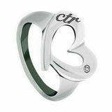 J149 Mormon LDS Unisex CTR Ring Stainless Steel Love Heart Size 5-10 One Moment in Time