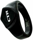 J175 Mormon LDS Unisex CTR Ring Solo Stainless Steel Black Size 8-13 One Moment In Time