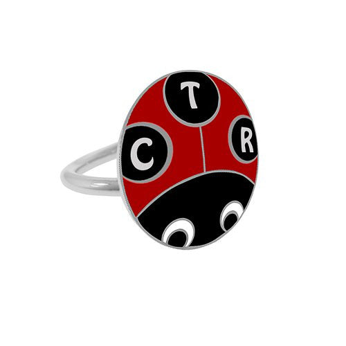 K6 Adjustable Lucky Ladybug Pinch fit CTR Ring