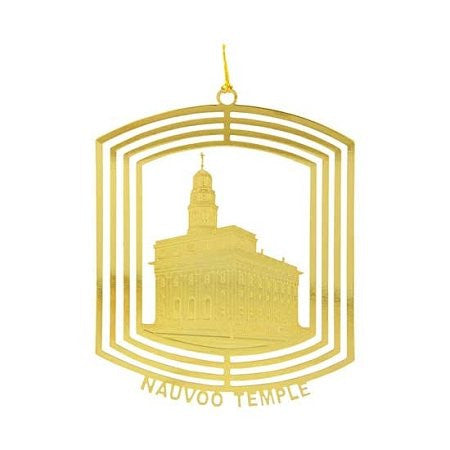 Ornament Nauvoo Temple Plate Gold 