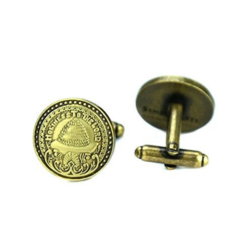 J7CAG Cufflinks Salt Lake City Temple Doorknob Antique Gold