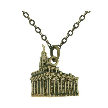 J108AG Necklace Nauvoo Temple Antique Gold