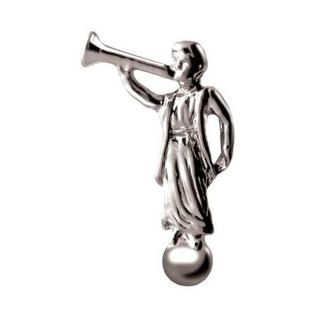 J26S Pin Tie Tack Angel Moroni Silver