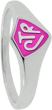 Q001P Size 4 - 9 Stainless Steel Pink CTR Ring Mormon LDS Unisex One Moment In Time