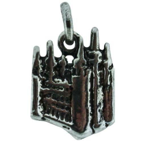 H17 Salt CTR Charm Temple Lake Flat Handmade Alloy Silver 