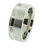 J187 Mormon LDS Unisex CTR Ring Alpha Stainless Steel Size 8-12 One Moment In Time