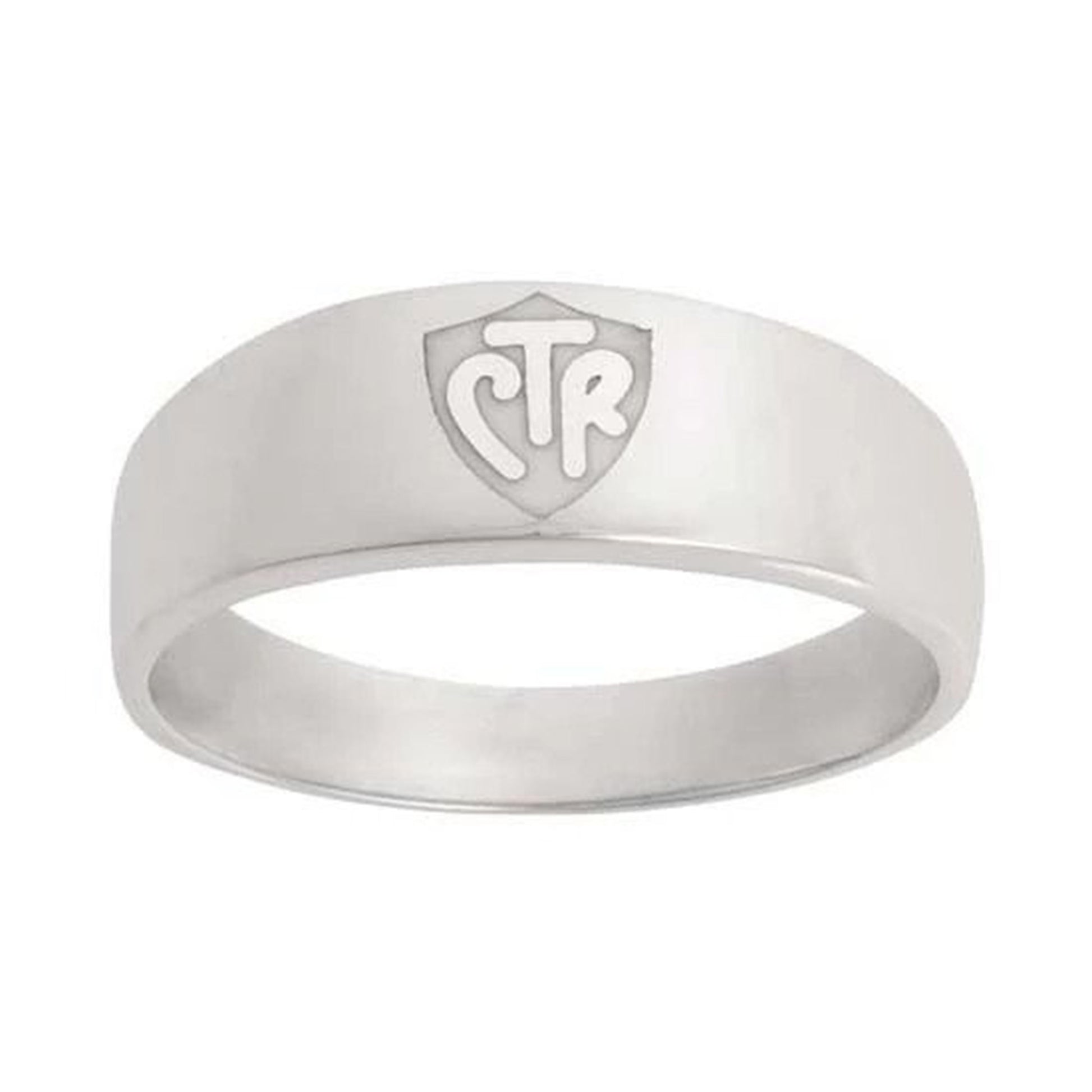 J57W CTR Ring Sterling Silver Band White One Moment In Time