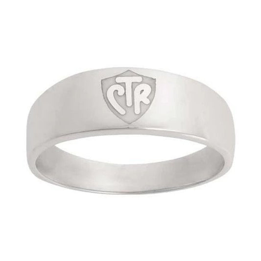 J57W CTR Ring Sterling Silver Band White One Moment In Time