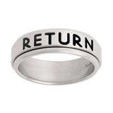 J44N CTR Ring Spinner Return With Honor Stainless Steel One Moment In Time