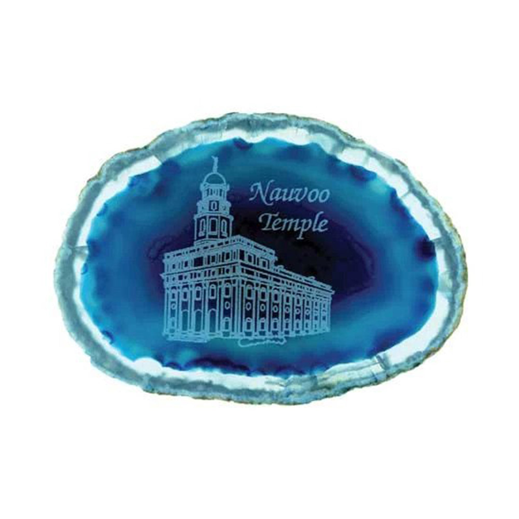 C32 Nauvoo Temple Geode Magnet CTR Ring One Moment in Time