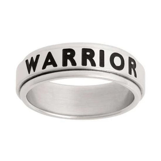 J41N Mormon LDS Unisex CTR Ring Spinner Warrior Stainless Steel One Moment In Time