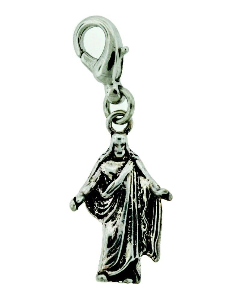 H3 Christus Charm Antique Sliver  Mormon One Moment In Time LDS CTR