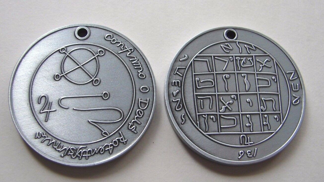 M1AS Joseph Smith Jupiter Talisman Antique Silver plated Coin One Moment in Time