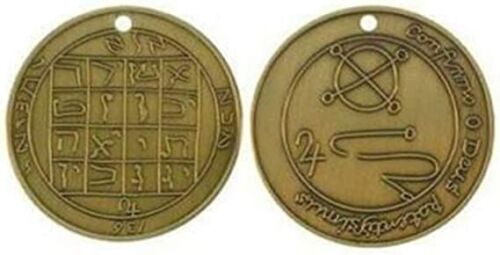 M1AG Joseph Smith Jupiter Talisman Antique Gold Plated CTR Coin Hand made LDS Un